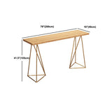 Glamstil 1/2/4 Stücke Tisch Set Rechteckstange mit hohen Holzhodern für Zuhause