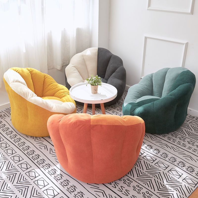 Faux bontarmen omvatten hellende armen genaaid kussen achterstoel voor woonkamer