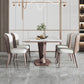 Minimalist Rectangle Sintered Stone Dining Table of 5/7 with Pedestal Base Dining Set for Restaurant Clearhalo 'Dining Room Sets' 'Dining Tables & Seating' 'dining_room_set' 'furn' 'furn_dining_room_set' 'Furniture' 'furniture_dining_room_set' 'Kitchen & Dining Furniture' 'kitchen&dining_furn' 'kitchen' 1200x1200_2fa4c06a-18e5-4f73-85a4-ad0b49234920