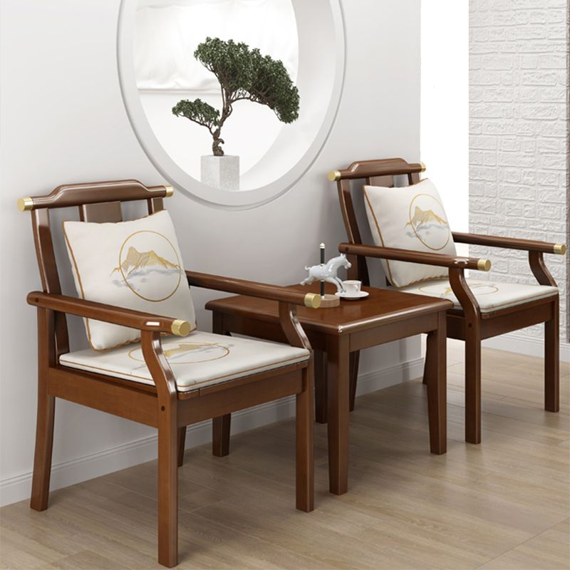 Traditional Dining Armchair Slat Back Arm Single Dining Chair with Wood Legs Clearhalo ' kitchen&dining_furn' 'Dining Chairs' 'Dining Tables & Seating' 'dining_chair' 'furn' 'furn_dining_chair' 'Furniture' 'furniture_dining_chair' 'Kitchen & Dining Furniture' 'kitchen' 1200x1200_2fa7702c-5601-493f-8709-011b53303b31