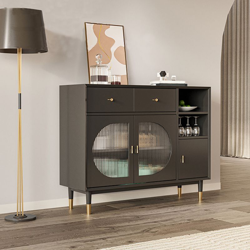 Mesa del aparador de madera diseñada con cajones de comedor glamoroso