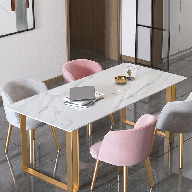 Traditional Luxury Rectangle Dining Table Sintered Stone Dining Table with Double Pedestal Clearhalo ' dining_table' 'Dining Tables & Seating' 'Dining Tables' 'furn' 'furn_dining_table' 'Furniture' 'furniture_dining_table' 'Kitchen & Dining Furniture' 'kitchen&dining_furn' 'kitchen' 'kitchen_dining_table' 1200x1200_2fabaed4-57cc-4861-9fe1-b49481679760