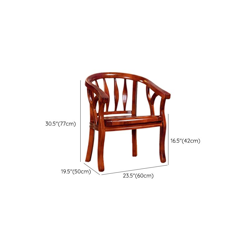 Solid Wood Frame Dining Chairs Dining Arm Chair for Dining Room Clearhalo 'Dining Chairs' 'Dining Tables & Seating' 'dining_chair' 'furn' 'furn_dining_chair' 'Furniture' 'Kitchen & Dining Furniture' 1200x1200_2fac798a-a52d-4b1f-8ade-500d738f798e