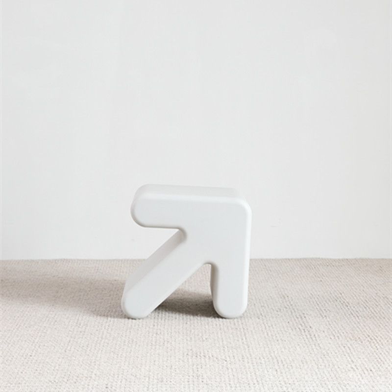 Scandinavian Geometric End Table 15.75" W x 13.78" D x 15.75" H Arrow-Shaped Side Table Clearhalo 'Coffee & Accent Tables' 'End & Side Tables' 'end_side_tables' 'furn' 'furn_end_side_tables' 'Furniture' 'Living Room Furniture' 1200x1200_2faf4779-408c-467c-a08b-22289efc326f