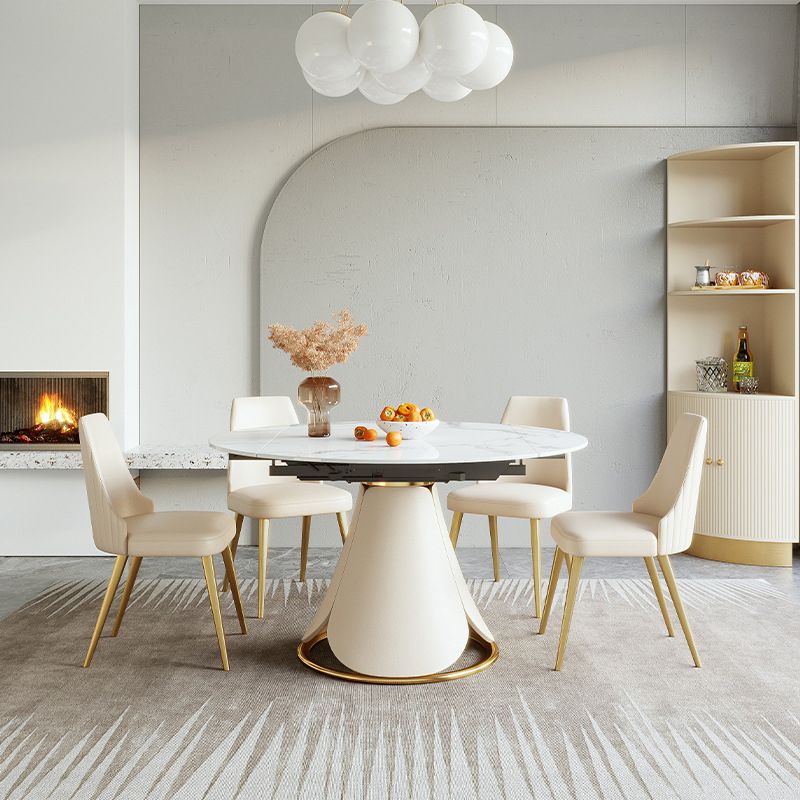 Glam 1/4/5/7 Pieces Dining Set Sintered Stone Dining Table Set Clearhalo 'Dining Room Sets' 'Dining Tables & Seating' 'dining_room_set' 'furn' 'furn_dining_room_set' 'Furniture' 'furniture_dining_room_set' 'Kitchen & Dining Furniture' 1200x1200_2fb1b7fc-ce80-4b62-9a34-d74c51e47a9b