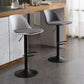 Sgabelli da bar in tessuto industriale sgabello da bar ad altezza regolabile girevole con poggiapiedi
