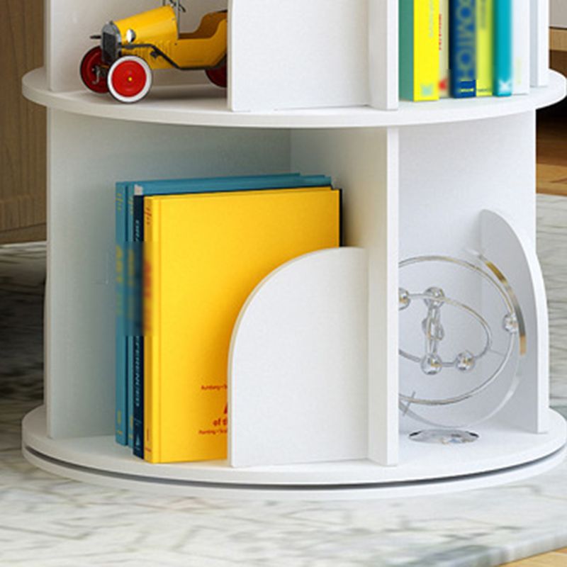 Manufactured Wood Corner Bookshelf White Contemporary Closed Back Bookshelf Clearhalo 'Bookcases' 'furn' 'furn_bookcases' 'Furniture' 'furniture_bookcases' 'kitchen' 'kitchen_bookcases' 'Living Room Furniture' 'Office Furniture' 1200x1200_2fb39ce3-f1fc-4a1a-9dd8-c8b2b5a75cab