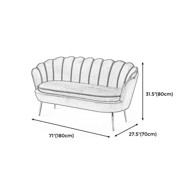 Gold Vintage Sewn Pillow Back Sofa 31.5"High Tuxedo Arm Sofa Clearhalo 'furn' 'furn_sofas' 'Furniture' 'furniture_sofas' 'Living Room Furniture' 'Sofa' 'sofas' 1200x1200_2fb3f246-7e6b-4f50-9e7a-598bc47f57b7