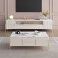 Glam Stone Stand Console Drawers Included Media Console with Legs Clearhalo 'furn' 'furn_tv_stands_entertainment_centers' 'Furniture' 'Living Room Furniture' 'TV Stands & Entertainment Centers' 'TV Stands & Media Storage Furniture' 'tv_stands_entertainment_centers' 1200x1200_2fb47206-8777-4066-8238-97febc2f632b