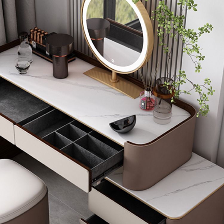 Eigentijds 30.7 "Hoogte Slate Top Table Make -up ijdelheid met laden