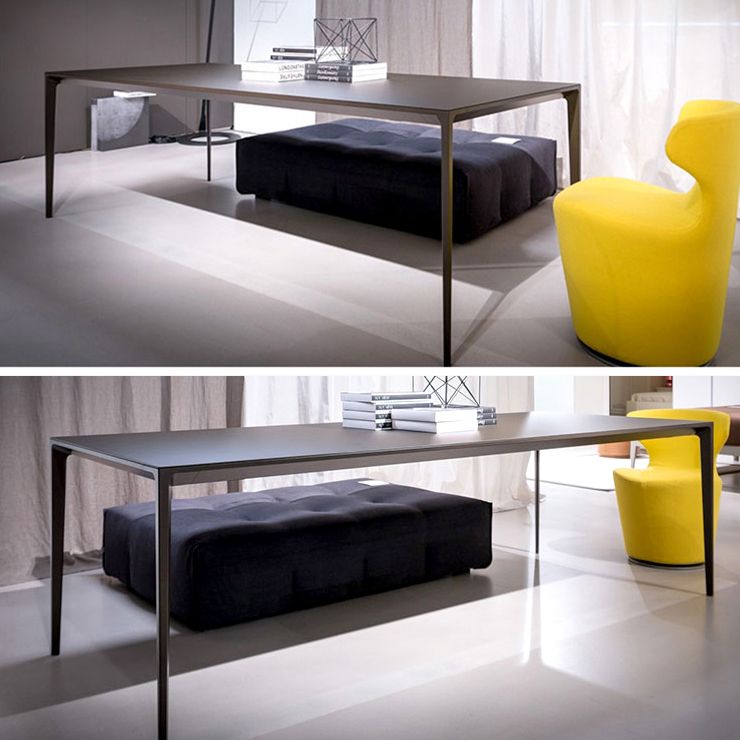 Sintered Stone Top Dining Table Rectangle Table in Grey with Metal Base and 4 Legs Clearhalo ' dining_table' 'Dining Tables & Seating' 'Dining Tables' 'furn' 'furn_dining_table' 'Furniture' 'furniture_dining_table' 'Kitchen & Dining Furniture' 'kitchen&dining_furn' 'kitchen' 'kitchen_dining_table' 1200x1200_2fb521ab-e8dd-4892-b1a5-0c236457007e