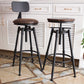 Industrial Metal Barstool Leather Counter Stool in Matte Finish for Home Clearhalo 'Bar Furniture' 'Bar Stools' 'bar_stools' 'furn' 'furn_bar_stools' 'Furniture' 'Kitchen & Dining Furniture' 1200x1200_2fb60791-14dd-45ee-a58d-8e98c8e4d963