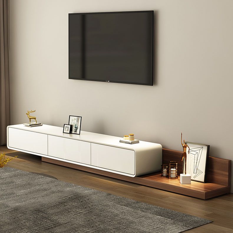 3-Drawer Floor-standing TV Stand Movable Wooden TV Stand Console , 16.5" D X 11.5" H Clearhalo 'furn' 'furn_tv_stands_entertainment_centers' 'Furniture' 'Living Room Furniture' 'TV Stands & Entertainment Centers' 'TV Stands & Media Storage Furniture' 'tv_stands_entertainment_centers' 1200x1200_2fb801c5-1981-4ccb-b7b6-1b66c37887c6