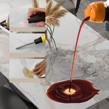 コンテンポラリーの長方形のダイニングテーブルセット焼結の石1/4/7/8ピースダイニングセット