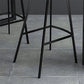 Modern Style Low Back Bar-stool Pu Leather Counter Bar Stool with Metal Legs for Home