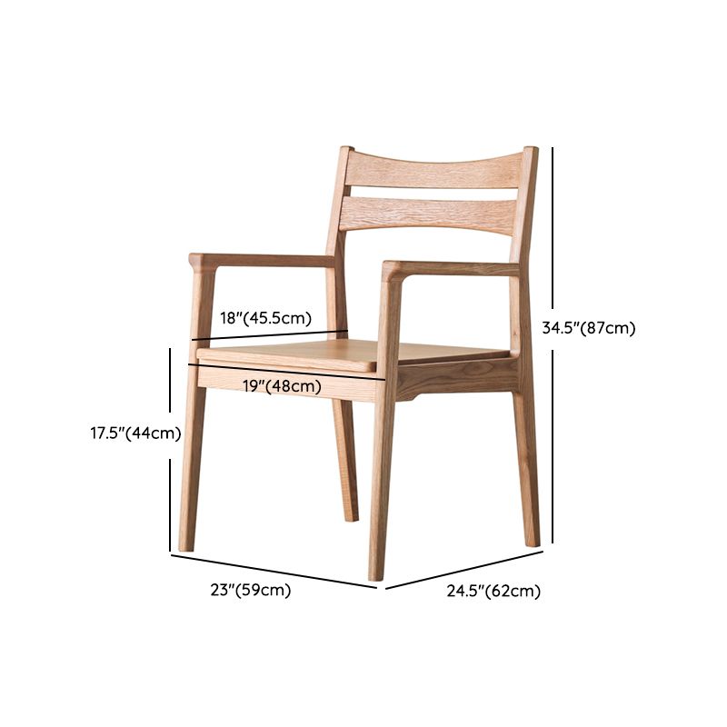 Silla de comedor de estilo moderno silla de brazo de madera de madera para sala de estar