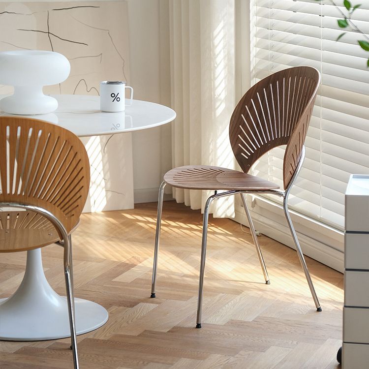Contemporary Style Metal Chair Set Open Back Side Kitchen Dining Chairs Clearhalo ' kitchen&dining_furn' 'Dining Chairs' 'Dining Tables & Seating' 'dining_chair' 'Furniture' 'furniture_dining_chair' 'Kitchen & Dining Furniture' 'kitchen' 1200x1200_2fba53d1-69ba-42ed-9f36-330bb45fe202