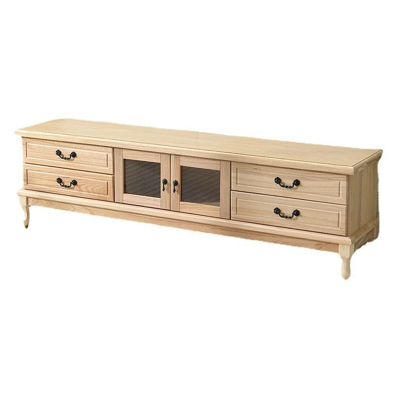 Wooden TV Stand Console Enclosed Storage TV Console with Drawers Clearhalo 'furn' 'furn_tv_stands_entertainment_centers' 'Furniture' 'Living Room Furniture' 'TV Stands & Entertainment Centers' 'TV Stands & Media Storage Furniture' 'tv_stands_entertainment_centers' 1200x1200_2fbaa311-cd39-4da7-8bf0-01b98564833f