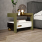 Holz Nachttisch oder Endtisch, 20 "hoher Nachttisch mit Beinen und Schublade