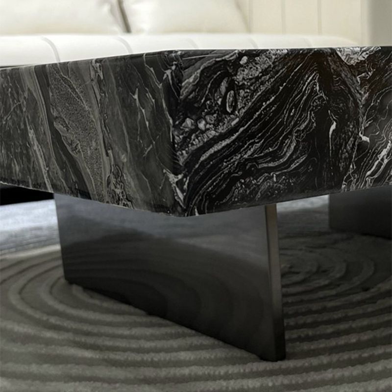 11"H Contemporary Cocktail Table Stone Square Coffee Cocktail Table Clearhalo 'Coffee & Accent Tables' 'Coffee Tables' 'coffee_tables' 'furn' 'furn_coffee_tables' 'Furniture' 'Living Room Furniture' 1200x1200_2fbf8dd6-303c-422b-ae0b-a60d2c61396e