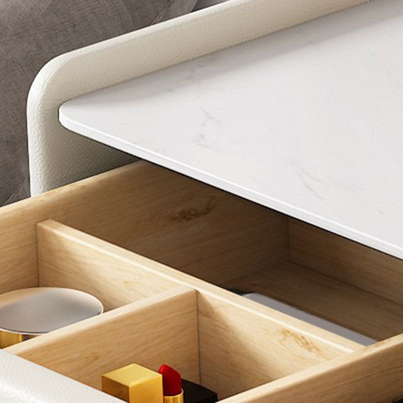 Weißer Waschtisch -Set -Stone Top -Kommode mit Lagerschubladen