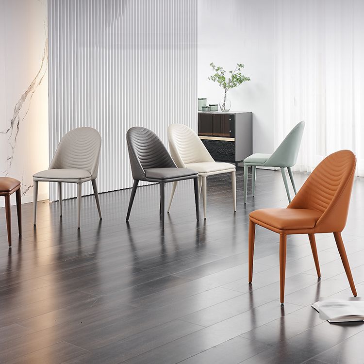 Modern Chairs Dining Armless Chair for Kitchen with Metal Legs Clearhalo 'Dining Chairs' 'Dining Tables & Seating' 'dining_chair' 'furn' 'furn_dining_chair' 'Furniture' 'furniture_dining_chair' 'Kitchen & Dining Furniture' 1200x1200_2fc1dbc9-7236-43c1-85a3-f50fc8768ef1