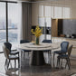 Round Dinette Table Modern Style Pedestal Dining Site Table with Turntable Clearhalo ' dining_table' 'Dining Tables & Seating' 'Dining Tables' 'furn' 'furn_dining_table' 'Furniture' 'furniture_dining_table' 'Kitchen & Dining Furniture' 'kitchen&dining_furn' 'kitchen' 'kitchen_dining_table' 1200x1200_2fc225ef-274c-4f7d-997e-8a3ad7d31a01