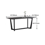Modern 1/2/3/5 Pieces Dinette Set with Black Sintered Stone Top Rectangle Dining Table Set Clearhalo 'Dining Room Sets' 'Dining Tables & Seating' 'dining_room_set' 'furn' 'furn_dining_room_set' 'Furniture' 'furniture_dining_room_set' 'Kitchen & Dining Furniture' 1200x1200_2fc44b54-e0d7-484e-a447-d40c496953c1