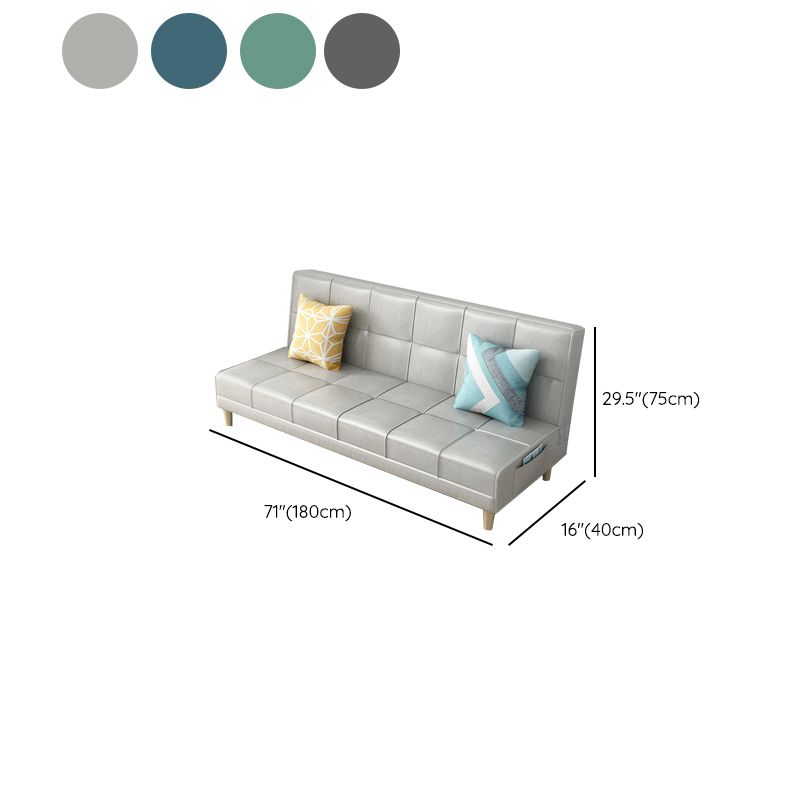 Contemporary Cushions Armless Living Room with Storage Settee