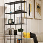 Metal Etagere Bookcase Industrial Open Back Bookshelf for Home Office Clearhalo 'Bookcases' 'furn' 'furn_bookcases' 'Furniture' 'furniture_bookcases' 'kitchen' 'kitchen_bookcases' 'Living Room Furniture' 'Office Furniture' 1200x1200_2fc4e75a-bf3c-470c-b3b8-4dbb7606769f