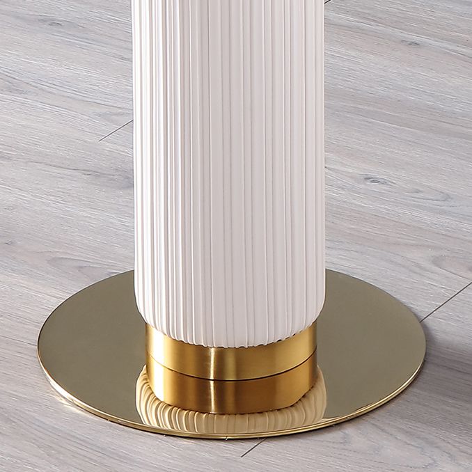 Metal Traditional Luxury Dining Table Sintered Stone Dining Table with Pedestal Clearhalo ' dining_table' 'Dining Tables & Seating' 'Dining Tables' 'furn' 'furn_dining_table' 'Furniture' 'furniture_dining_table' 'Kitchen & Dining Furniture' 'kitchen&dining_furn' 'kitchen' 'kitchen_dining_table' 1200x1200_2fc56995-7cb6-4a36-87b5-dbd508847a7b