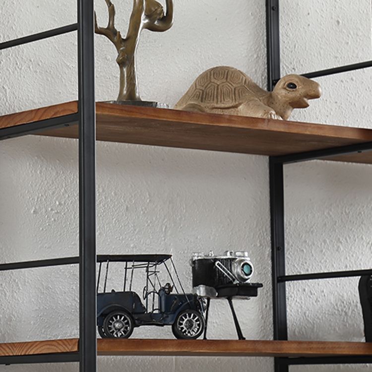 Wall Mounted Industrial Bookshelf Iron Frame Pine Wood Bookshelf for Bedroom Clearhalo 'Bookcases' 'furn' 'furn_bookcases' 'Furniture' 'furniture_bookcases' 'Office Furniture' 1200x1200_2fc5a94e-8060-4e20-b593-130a764acfdb