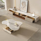 Stone Geometric Contemporary Coffee Table Single Cocktail Table with Storage Drawers Clearhalo 'Coffee & Accent Tables' 'Coffee Tables' 'coffee_tables' 'furn' 'furn_coffee_tables' 'Furniture' 'Living Room Furniture' 1200x1200_2fc5eb16-b597-46d9-9e37-2cc3f5e2789f