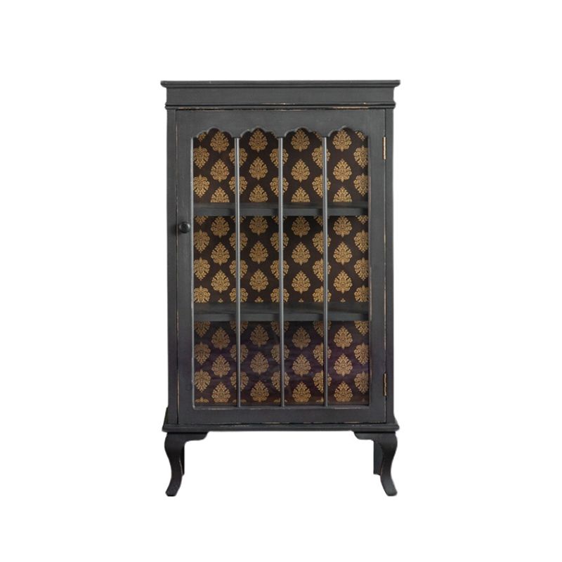 Traditional Curio Cabinet Solid Wood Glass Doors Display Stand Clearhalo 'Display & China Cabinets' 'display_china_cabinets' 'furn' 'furn_display_china_cabinets' 'Furniture' 'Kitchen & Dining Furniture' 1200x1200_2fc60fb2-7d14-4002-895e-045c1602ace8