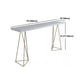 Juego de mesa de pub rectangular de lujo, mesa de mostrador de madera de 1/3/5 piezas con taburetes sin respaldo
