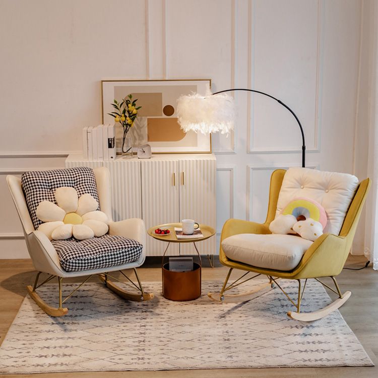 Modern Style Chaise Lounge Lazy Sofa Chair Leisure Rocking Chair for Living Room Clearhalo 'Chairs & Seating' 'furn' 'furn_rocking_chairs' 'Furniture' 'Living Room Furniture' 'Rocking Chairs' 'rocking_chairs' 1200x1200_2fc90d6b-c518-4492-9f7a-3f8c31978b14