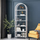 Metal Scandinavian Bookcase Standard Open Back Bookshelf with Shelves