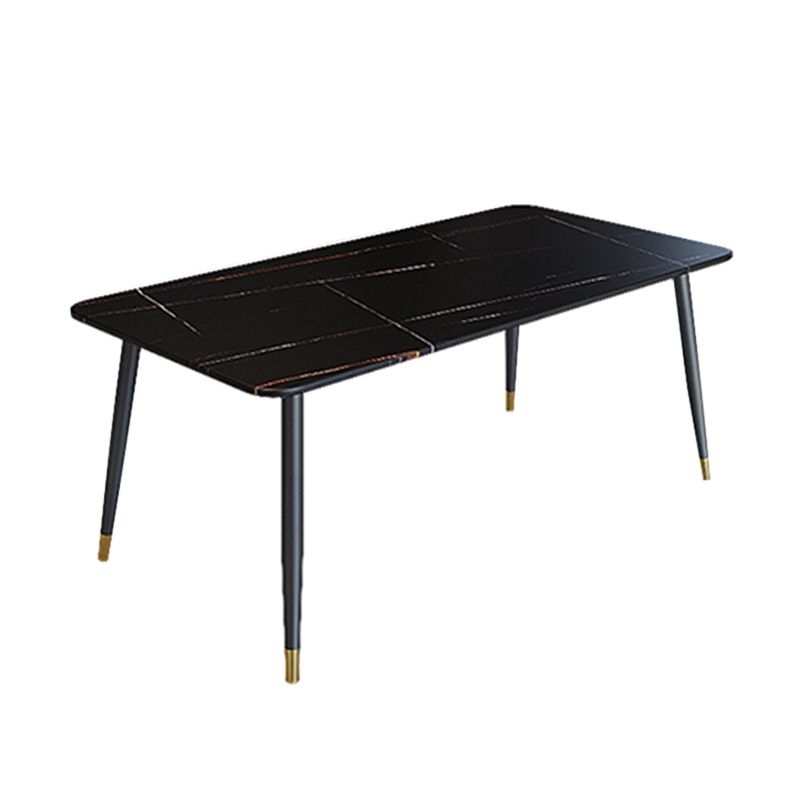Modern Rectangle Dining Table Set 1/2/5/7 Pieces Stone Top Dinette Set Clearhalo 'Dining Room Sets' 'Dining Tables & Seating' 'dining_room_set' 'furn' 'furn_dining_room_set' 'Furniture' 'Kitchen & Dining Furniture' 1200x1200_2fca1a9a-dde5-4e59-8b9c-b2d63856bfdb