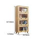 11.8" W Closed Storage Bookcase Modern Wooden Bookshelf with Glass Doors Clearhalo 'Bookcases' 'furn' 'furn_bookcases' 'Furniture' 'Office Furniture' 1200x1200_2fca25be-0dab-4c02-9425-d0061ad496aa