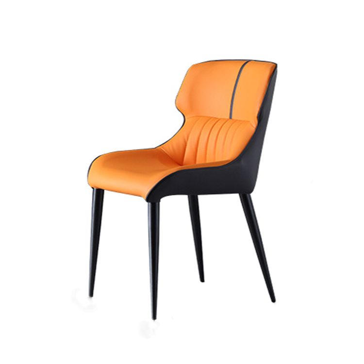 Industrial Home Arm Chair Wingback Metal Upholstered Dining Room Chair Clearhalo ' kitchen&dining_furn' 'Dining Chairs' 'Dining Tables & Seating' 'dining_chair' 'furn' 'furn_dining_chair' 'Furniture' 'furniture_dining_chair' 'Kitchen & Dining Furniture' 'kitchen' 1200x1200_2fcb3cbd-349a-45ca-9074-e04dd72a7f52