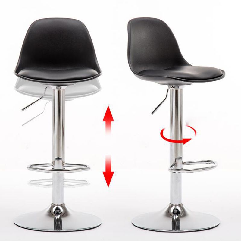 Modern Style Single Bar-stool with Adjustable Height Bucket Seat for Counter Kitchen Clearhalo 'Bar Furniture' 'Bar Stools' 'bar_stools' 'furn' 'furn_bar_stools' 'furniture_bar_stools' 'Kitchen & Dining Furniture' 'kitchen&dining_furn' 'kitchen' 'kitchen_furn' Furniture' 1200x1200_2fcb9a18-1835-4d78-bb6d-6affaff8cc6c