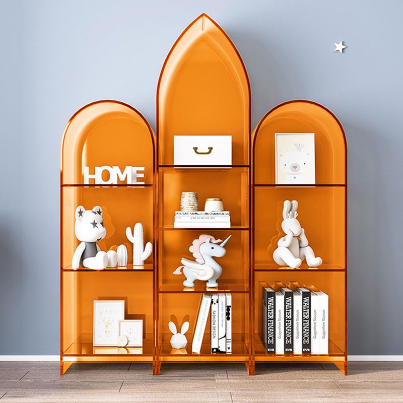 Glam gesloten boekenplank standaard acryl -boekenkast met planken