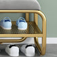 Cushioned Seating Bench Rectangle Shoe Storage Entryway Bench , 12.5 inch W Clearhalo 'Benches' 'Chairs & Seating' 'furn' 'furn_benches' 'Furniture' 'Living Room Furniture' 1200x1200_2fccbde1-c21f-429a-8d36-8ef3cd3a2bb4