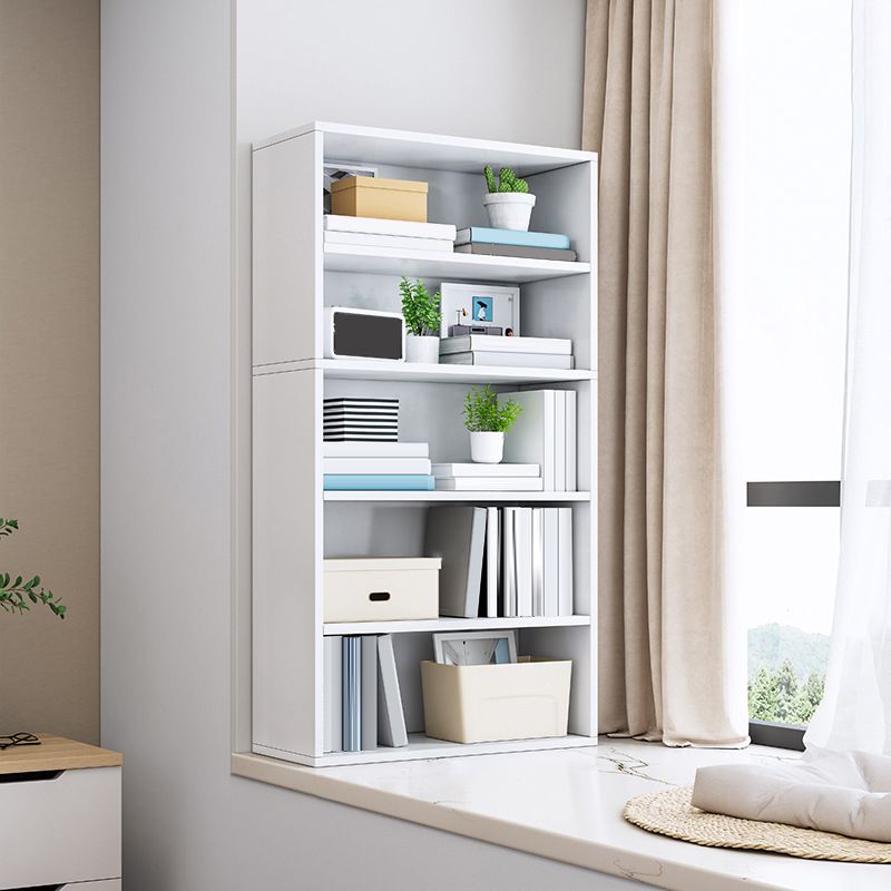 Libreria moderna in legno ingegnerizzato libreria verticale standard in bruncio