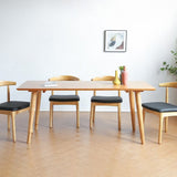 Solid Wood Dining Table Modern Brown Dining Table with 4 Legs Clearhalo 'Dining Tables & Seating' 'Dining Tables' 'dining_table' 'furn' 'furn_dining_table' 'Furniture' 'furniture_dining_table' 'Kitchen & Dining Furniture' 1200x1200_2fcf5116-2297-44da-83c3-bbb449665626