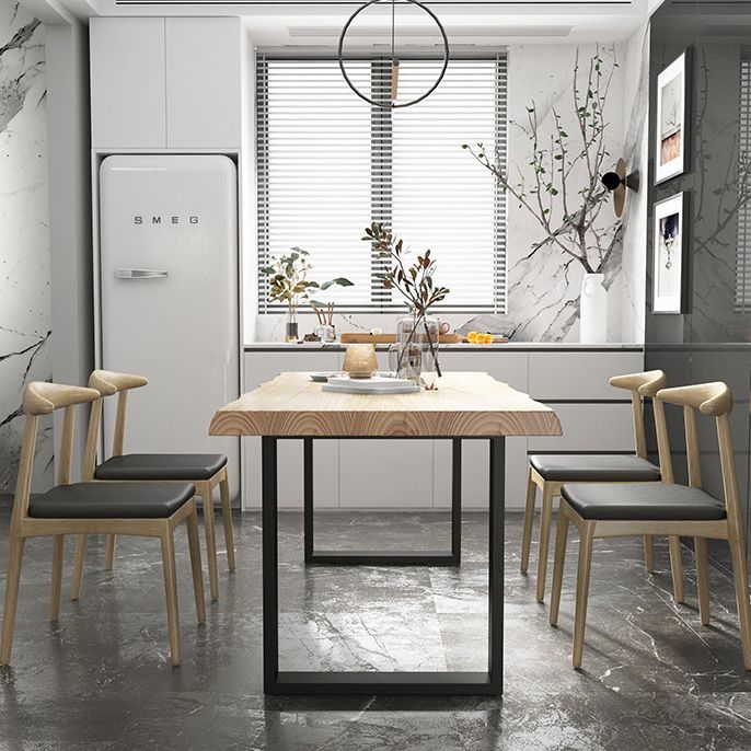 Set di tavoli da pranzo in legno in stile moderno 1/2/5/7 pezzi set da pranzo per uso domestico