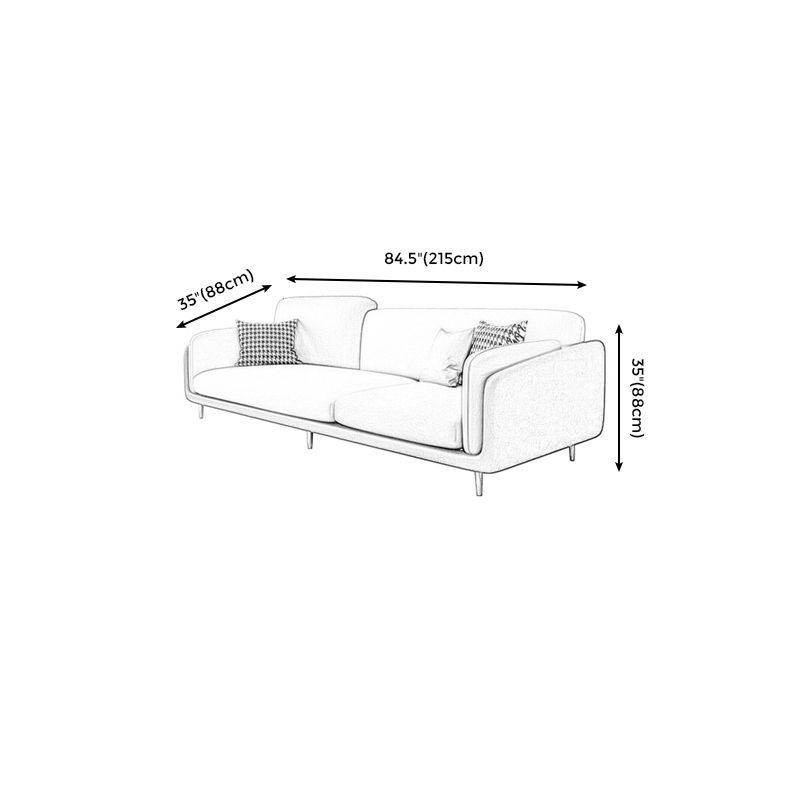 Living Room Faux Leather Sofa Modern Green and White Couch with Brass Legs Clearhalo 'furn' 'furn_sofas' 'Furniture' 'furniture_sofas' 'Living Room Furniture' 'Sofa' 'sofas' 1200x1200_2fd1d76e-aeab-4d00-b71a-89d67ded9187