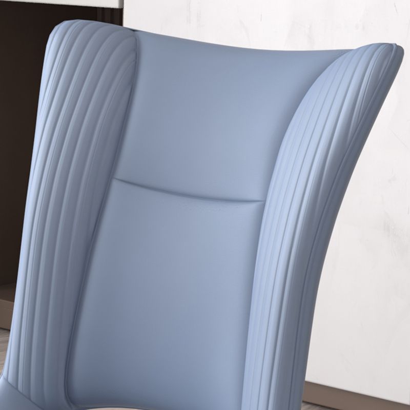 Contemporary Metal Armless Dining Room Chairs Open Back Dining Side Chair for Home Use Clearhalo ' kitchen&dining_furn' 'Dining Chairs' 'Dining Tables & Seating' 'dining_chair' 'furn' 'furn_dining_chair' 'Furniture' 'furniture_dining_chair' 'Kitchen & Dining Furniture' 'kitchen' 1200x1200_2fd21403-4aa2-41a4-8cf3-5b63f95c28ce