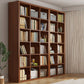 Bibliothèque scandinave en bois d'ingénierie standard à l'arrière fermé standard