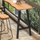 Modern Bar Table Set 1/2/4 Pcs Pine Solid Wood Bar Table and Backless Stools Clearhalo 'Bar Furniture' 'furn' 'furn_home_bar_bar_sets' 'Furniture' 'Home Bars & Bar Sets' 'home_bar_bar_sets' 'Kitchen & Dining Furniture' 1200x1200_2fd62ed5-ca09-443a-9f41-2fd217fa03e2